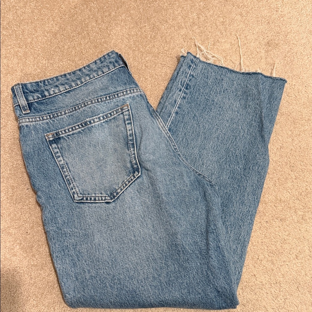Mango Blanca  wide leg Blue Denim Jeans